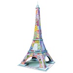 216 EL 3D Eiffel Tower Tula Moon RAVEN. 