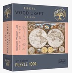 Gra puzzle drewniane 1000 elementów Antyczna mapa świata