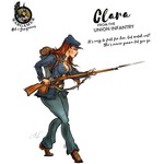 Hot & Dangerous: Clara from the Union Infantry (28 mm)