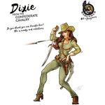 Hot & Dangerous: Dixie from the Confrederate Cavalry (28 mm)