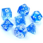 Komplet kości REBEL RPG - Nebula - Niebieskie
