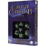 Kości "Call of Cthulhu" 7th Edition - Czarno-zielone