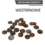 Metalowe Monety - Westernowe (zestaw 24 monet)