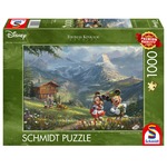 PQ Puzzle 1000 el. THOMAS KINKADE Myszka Miki & Minnie w Alpach (Disney)