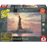 PQ Puzzle 1000 el. THOMAS KINKADE Statua Wolności / Nowy Jork (świecą w ciemności)