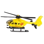 Puzzle 100 el. SIKU Helikopter (pogotowie) + zabawka
