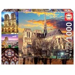 Puzzle 1000 el. Katedra Notre Dame / Paryż (kolaż)