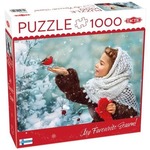 Puzzle 1000 Girl with Red Mittens