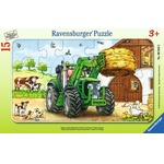 Puzzle 15 elementów Ramkowe, Traktor w polu