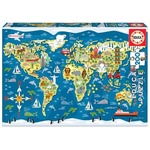 Puzzle 200 Mapa świata G3