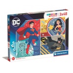 Puzzle 3 x 48 elementów Super Kolor DC Comics