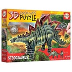 Puzzle 3D Dinozaury - Stegozaur 89 el. G3