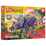 Puzzle 3D Dinozaury - Triceratops 67 el. G3