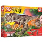 Puzzle 3D Dinozaury - Tyranozaur Rex 82 el. G3