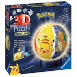 Puzzle 72 elementy 3D Świecąca Kula Pokemon