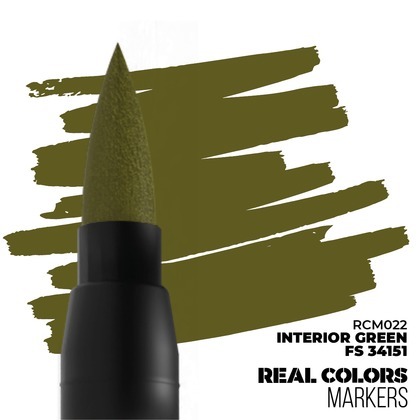 AK Interactive: Real Colors Markers - RCM022 - Interior Green FS 34151