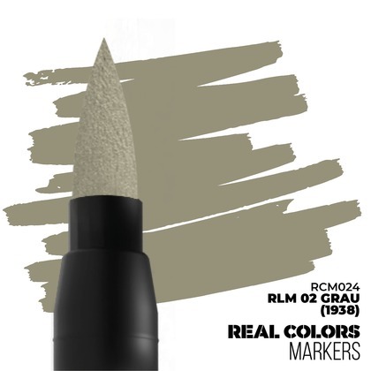 AK Interactive: Real Colors Markers - RCM024 - RLM 02 Grau (1938)