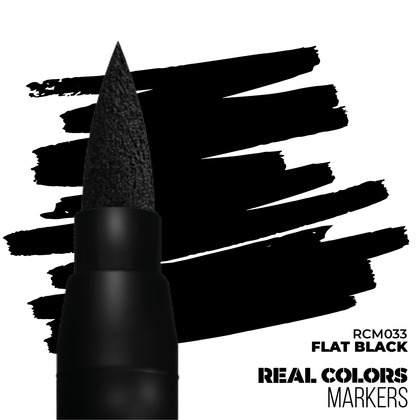 AK Interactive: Real Colors Markers - RCM033 - Flat Black