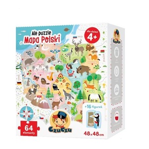 Ale puzzle Mapa Polski 64 elementy