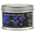 Łamigłówka metalowa w puszce - Fortress (niebieska) - poziom 2/4