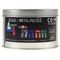 Łamigłówka metalowa w puszce - Quad L (kolorowa) - poziom 3/4
