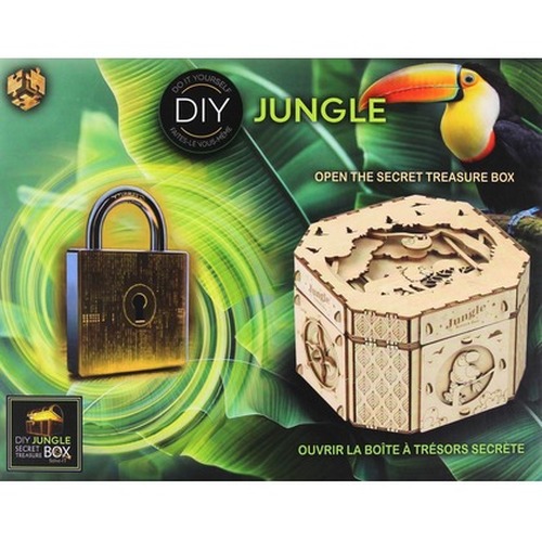 Łamigłówka Treasure Box Jungle Secret diy poziom 3/4
