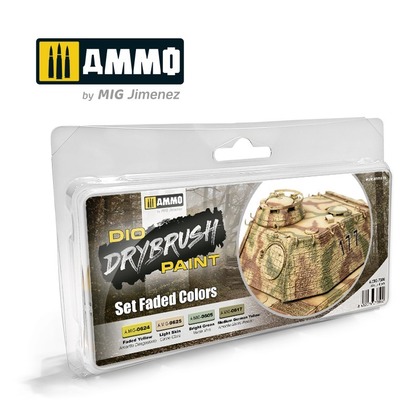 Ammo: DIO Drybrush Paint - Set Faded Colors