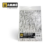 Ammo: White Marble - Square Die-Cut Marble Tiles (2)
