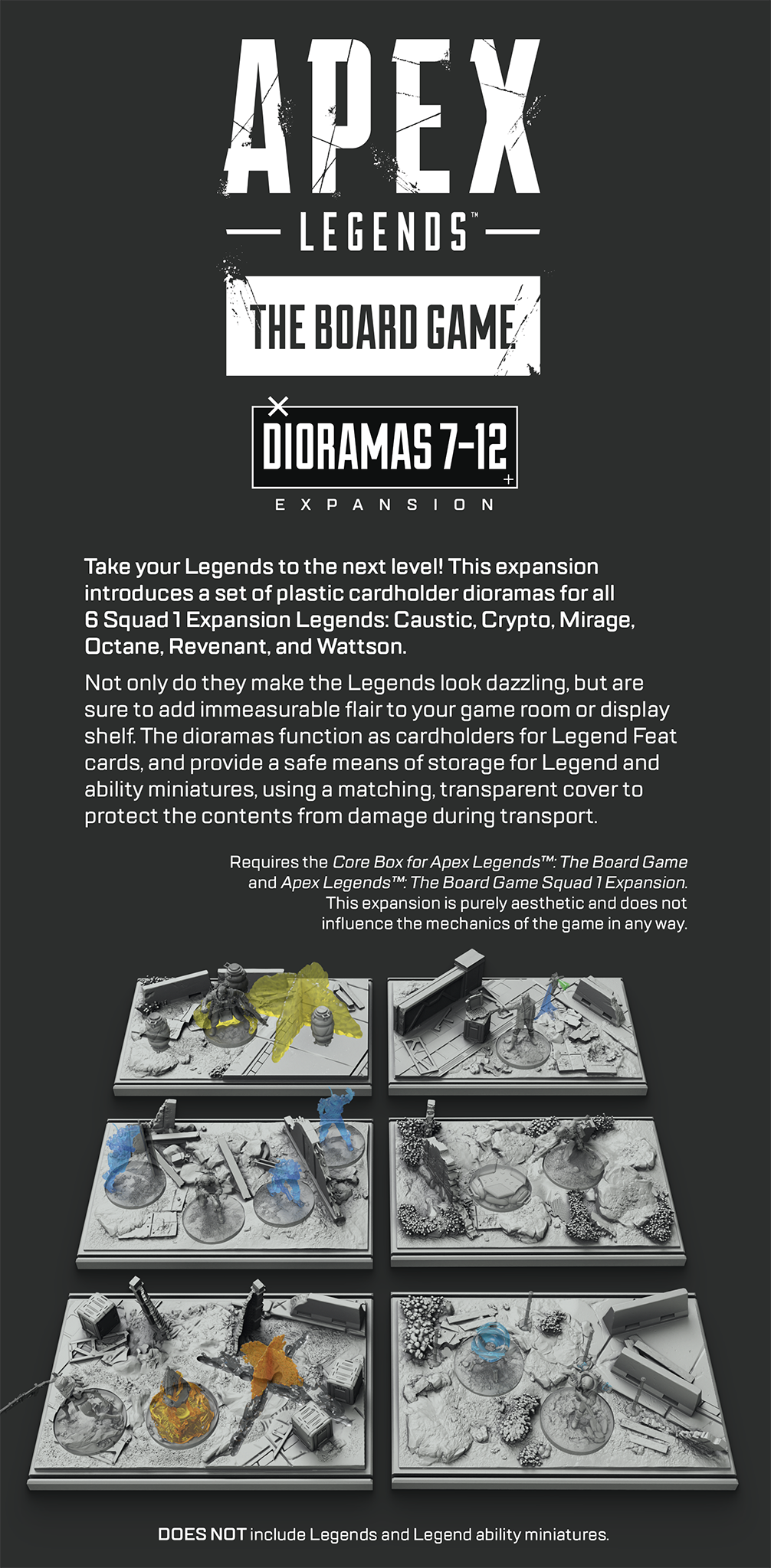 Apex Legends: The Board Game - Dioramas 7-12 Expansion