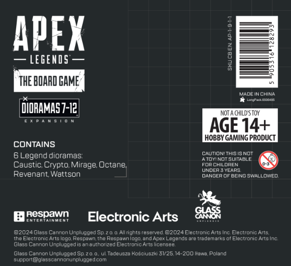 Apex Legends: The Board Game - Dioramas 7-12 Expansion