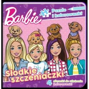 Barbie. Puzzle i kolorowanki. Słodkie szczeniaczki