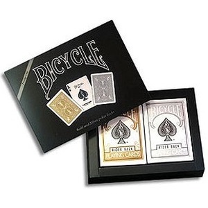 Bicycle: Prestige Gold and Silver poker decks