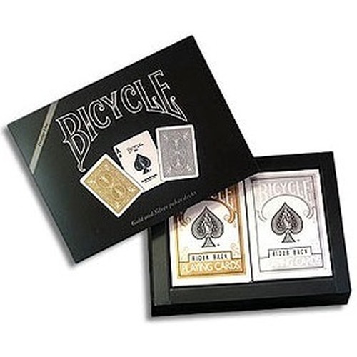 Bicycle: Prestige Gold and Silver poker decks