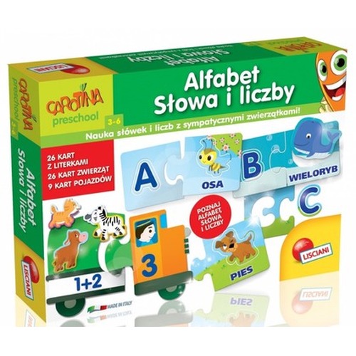 Carotina Alfabet słowa i liczby