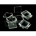 Crafters: Podstawki akrylowe - Transparentne - Kwadratowe 3x25 mm (15)