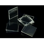 Crafters: Podstawki akrylowe - Transparentne - Kwadratowe 2x40 mm (8)
