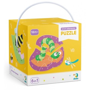 Dodo Puzzle 2-3-4 elementy Owady