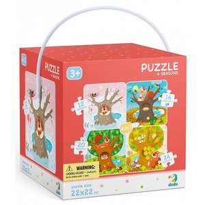 Dodo Puzzle 4w1 Pory roku