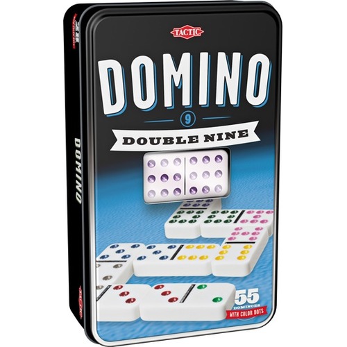 Domino 9-oczkowe w puszce