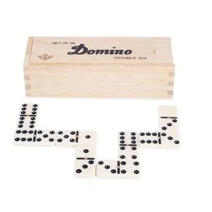 Domino Double 6 w drewnianym etui LONGFIELD