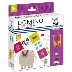 Domino obrazkowe liczby Kapitan Nauka