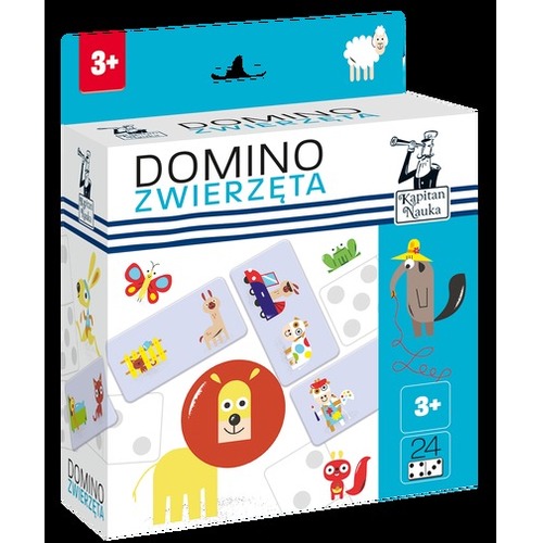 Domino obrazkowe zwierzęta Kapitan Nauka