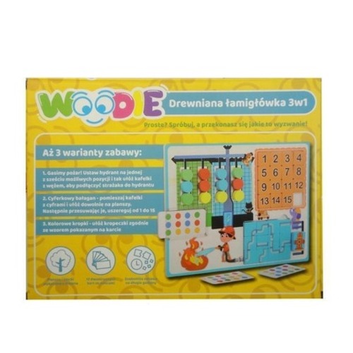 Drewniana łamigłówka 3w1 Woodie