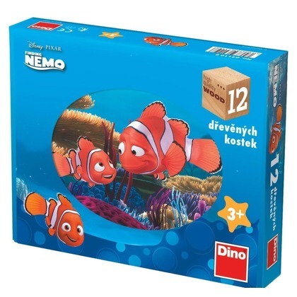 Drewniane klocki obrazkowe Gdzie jest Nemo 12el