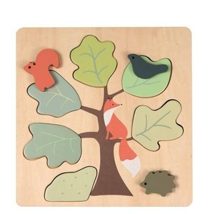 Drewniane puzzle Lisek
