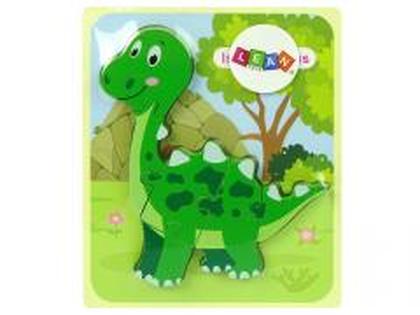 Drewniane Puzzle Tyranosaurus MIX