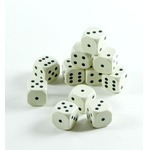 Kostka do gry plastik ekstra - kość słoniowa - 1 szt.