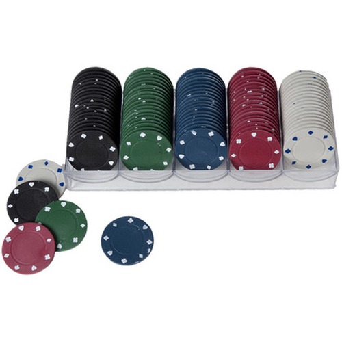 Żetony pokerowe bez nominałów 100 szt. - 4 g. (HG)