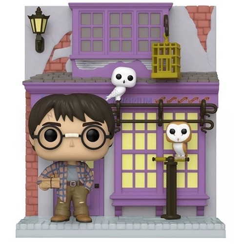 Funko POP Deluxe: Harry Potter: Diagon Alley - Harry Potter with Eeylops Owl Emporium (Exclusive)