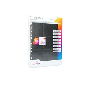 Gamegenic: 18-Pocket Pages Sideloading - Black (10 szt)